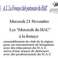 Agenda : mercredi du HAC