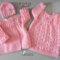 Fiche tricot bébé, modèle à tricoter, layette tricot bb, tuto, explications en pdf