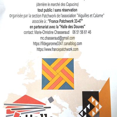 Journée européenne du patchwork du 21 juin.