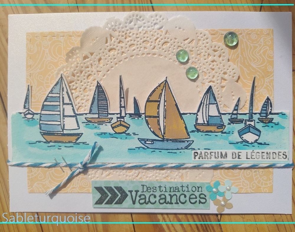 SABLE TURQUOISE Ligne 1 & colonne 1