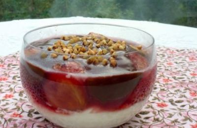 Verrine de figues au chocolat 