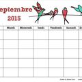 Calendrier de septembre