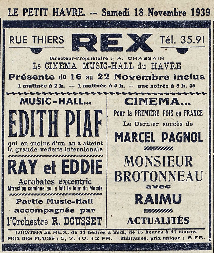 Le Havre Cinéma Gaumont Pathé Lecesne reconstruction Perret star Apollo Grillon Alhambra, Sirius Vox Rex Scala Royal Rio Réau Paris Sainte Adresse Lido  Normandy bombardement 1944.