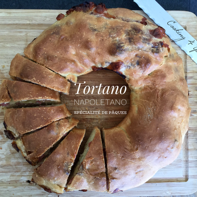 Tortano Napoletano ou tourte de Pâques spécialité Napolitaine