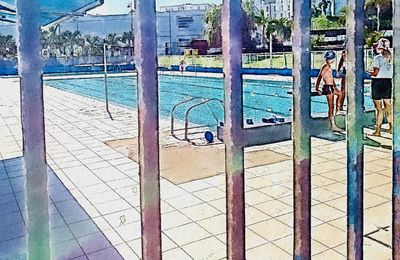 The swimming pool 