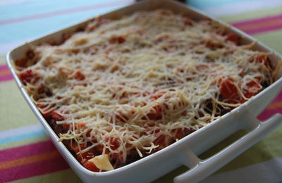 Gratin de céréales à la bolognaise