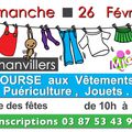 Bourse aux vêtements, puériculture, jouets