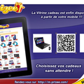 La vitrine cadeau désormais consultable sur Prizee Mobile