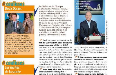 Présentation du film "Harvey Milk" à Saint-Etienne : interview de Christophe Girard, maire adjoint à la culture (Paris)