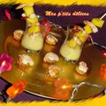 Verrines mangue-crevettes