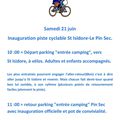 INAUGURATION DE LA PISTE CYCLABLE