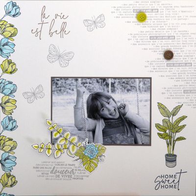 Page "La vie est belle" pour Variations Créatives