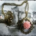 Collier art déco corail