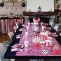 Anniversaire 6 ans ,thème Minnie - partie 2 : la décoration de table et de la salle