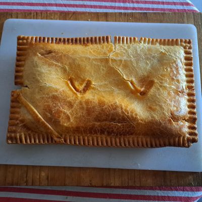 Empanada de poulpe au fromage et crevettes