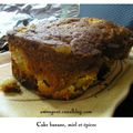 Cake au miel, aux épices et à la banane