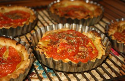 Tartelettes tomates-moutarde 