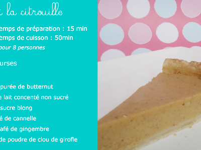 Pumpkin pie : la courge butternut s'invite au dessert... Happy thanksgiving!