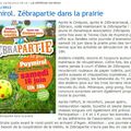 La Dépêche 16/06/2012 : Zébrapartie dans la prairie