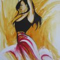flamenco - acrylique (danielle)