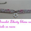 VENDU # 478 Bracelet en Liberty Eloise - 15 euros