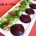 Ravioles de betterave au fromage frais, vinaigrette fraise/balsamique