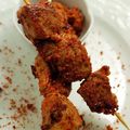 Agneau Presto ou petites brochettes sauce satay