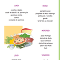 Menus des repas scolaires du 11 au 15 février 2008 2008