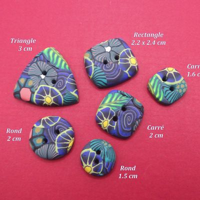 Boutons artisanaux sur commande