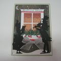 Carte de Noël (chanteurs à la fenêtre)
