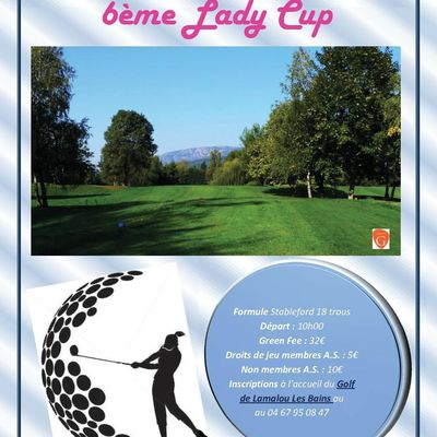 Dimanche 2 juillet 2017 - 6ème Lady Cup Golf de Lamalou Les Bains