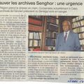 URGENCE PATRIMOINE NORMAND: à deux mois de l'Unité Normande, Il faut sauver les archives de Léopold SEDAR SENGHOR !