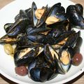 Moules de bouchot au pesto d'olives