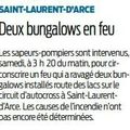 Incendie de bungalows