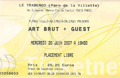 Art Brut - Mercredi 20 Juin 2007 - Trabendo (Paris)