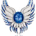 Verdura. Sapphire and diamond Phoenix brooch.