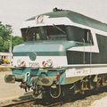 La locomotive CC 72090 parrainée Belfort en 1974