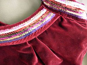 Sac velour et sequins