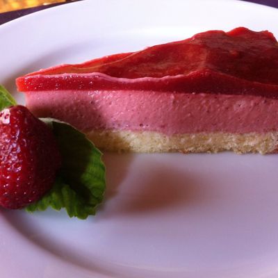 Bavarois aux fraises