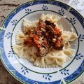 PÂTES SAUCE TOMATE et SARDINES