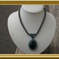 Collier bleu turquoise