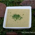 Velouté de courgette au chèvre