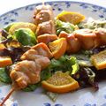 Petites brochettes de poulet