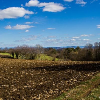 PREMIERS RAYONS DE SOLEIL AU PIED DU PLATEAU DE GERGOVIE 