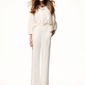 Pantalon taille haute blanc