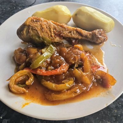 Mon poulet basquaise