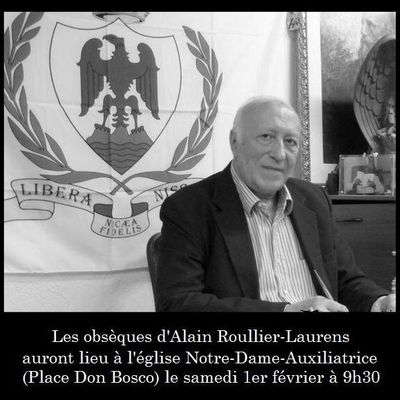 Obsèques d'Alain Roullier-Laurens