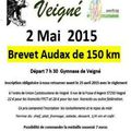 Brevet 150 km "Audax" à Veigné