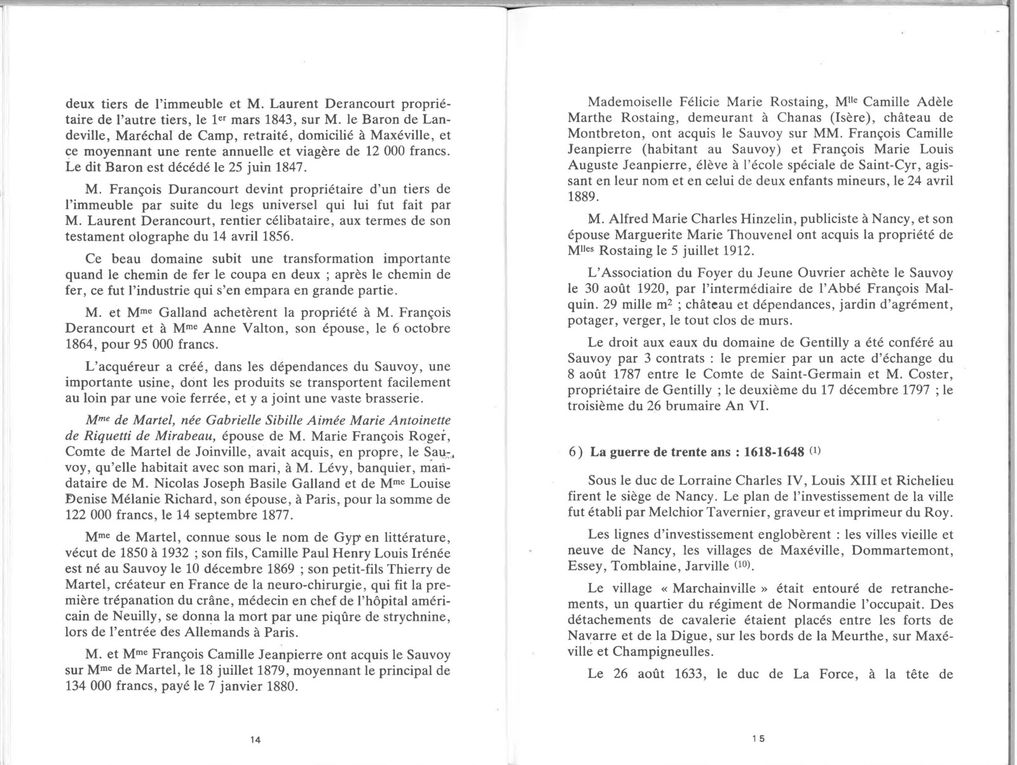 Histoire de Maxéville par André Vautrin 