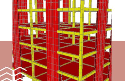 Dimensionnement d’un bâtiment de 6 étages en béton armé avec murs de contreventements 